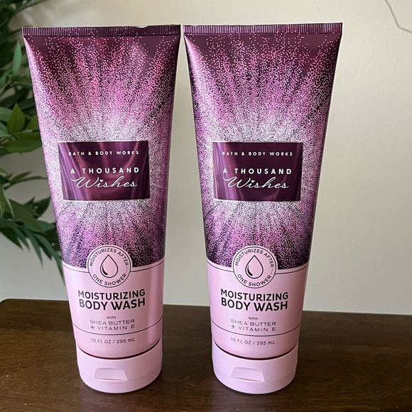Two Bath & Body Works A Thousand Wishes Body Washes 10 Oz Each NEW - Picture 1 of 1